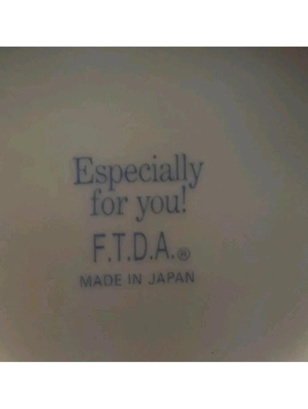 Vintage 1989 FTDA Floral Fine Porcelain Pitcher Especially for You Made in Japan